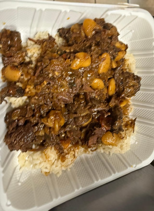 Caribbean-Style Braised Beef & Butter Beans.