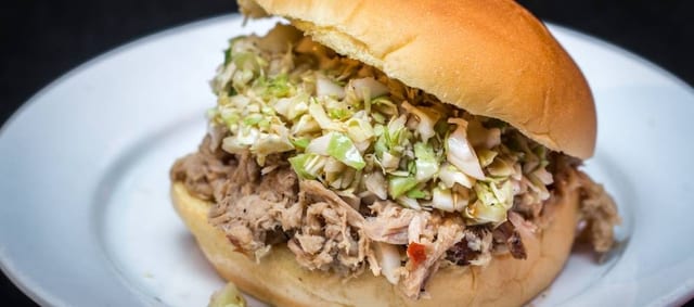 NC Pulled Pork 1 lb w/Coleslaw Only.
