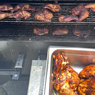 Jumbo Single Smothered Chicken Leg Quarters Platter