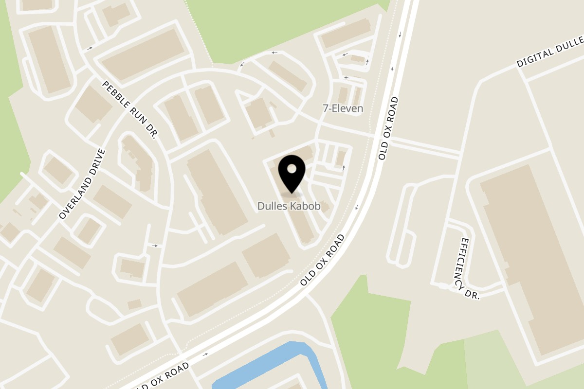 Map showing the location of C & E Southern Bites Restaurant on 23520 Overland Dr #124 in Sterling